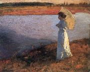 Bela Ivanyi-Grunwald Woman by the Water oil painting artist